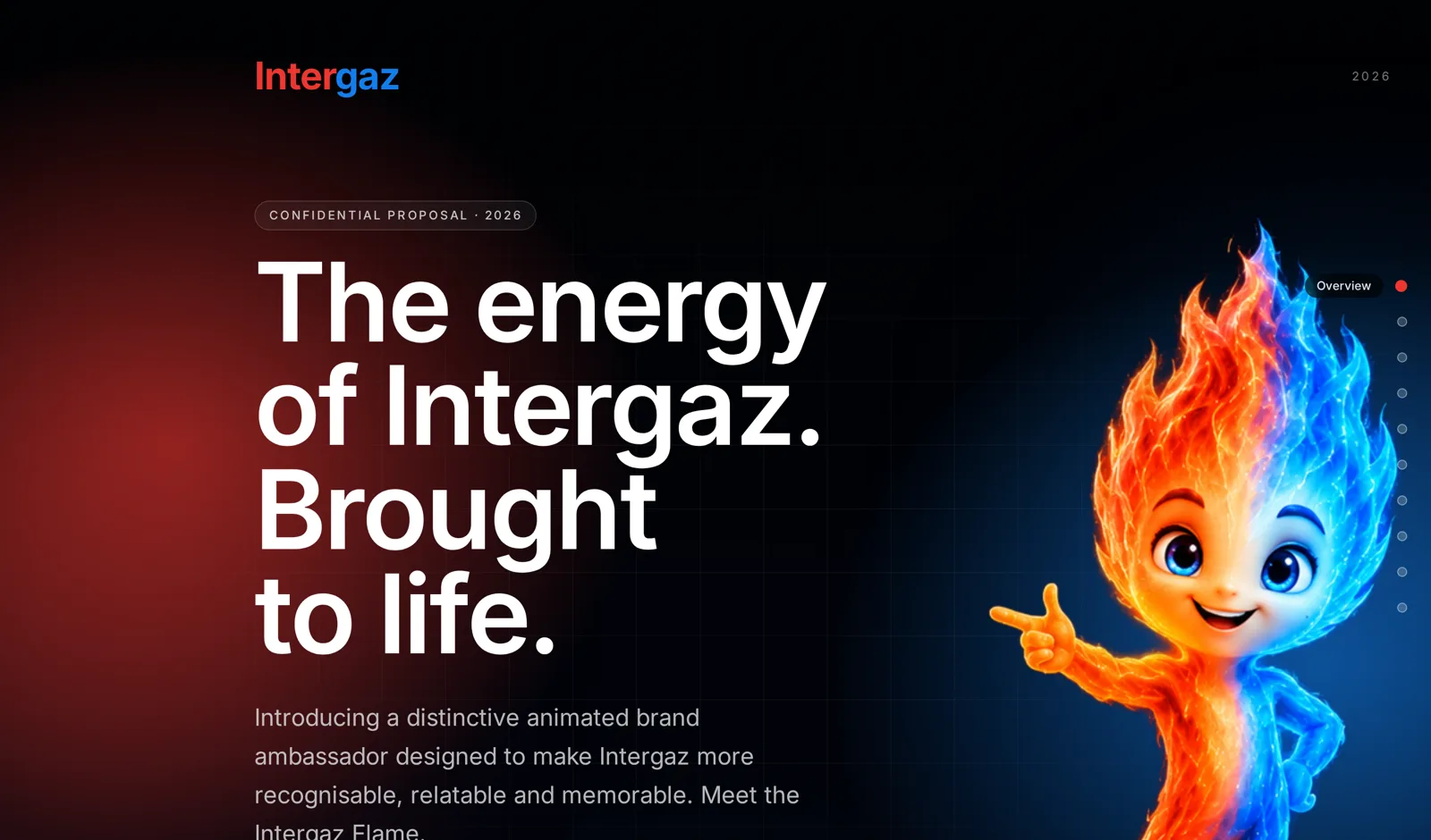 INTERGAZ — Brand character and campaign proposal presentation