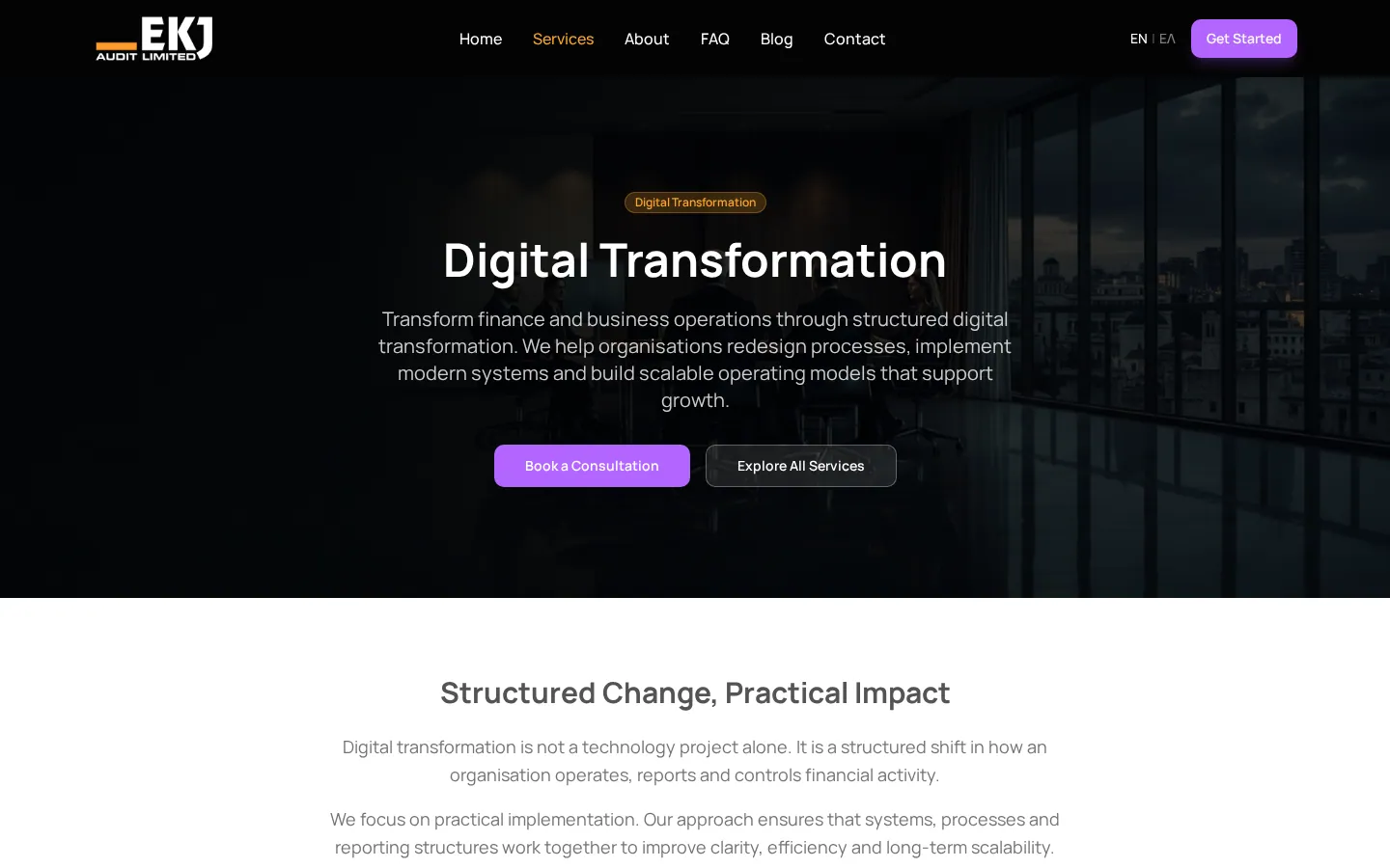 EKJ — DIGITAL TRANSFORMATION