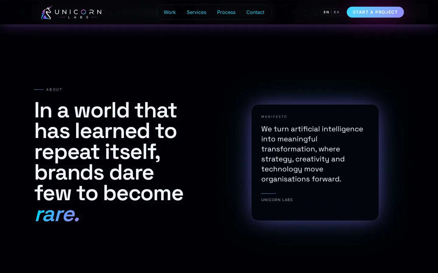 UNICORN LABS — CAPABILITY MARQUEE